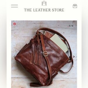 Maddy Leather Tassel Hobo